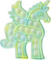 Unicorn POP Bubble Toys, 1 упаковка Флуоресцентний єдиноріг для зняття стресу Push Popping Bubble Єдиноріг