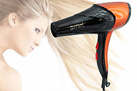 Фен для сушки волос GEMEI GM-1766 2600 Вт Профессиональный фен для сушки и укладки волос с насадками.