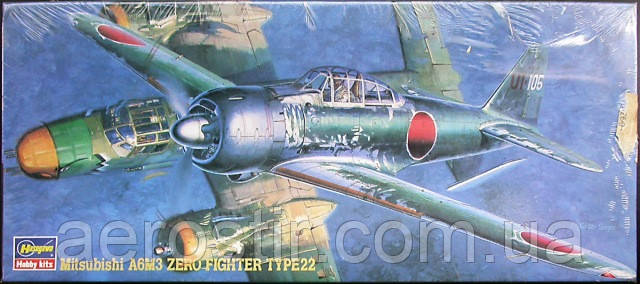 Mitsubishi A6M3 ZERO FIGHTER type22 1/72 HASEGAWA 51315, фото 1
