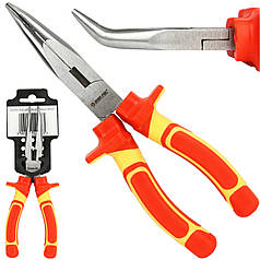 Подовжені вигнуті плоскогубці 200 мм 1000 В Mar-Pol M49220