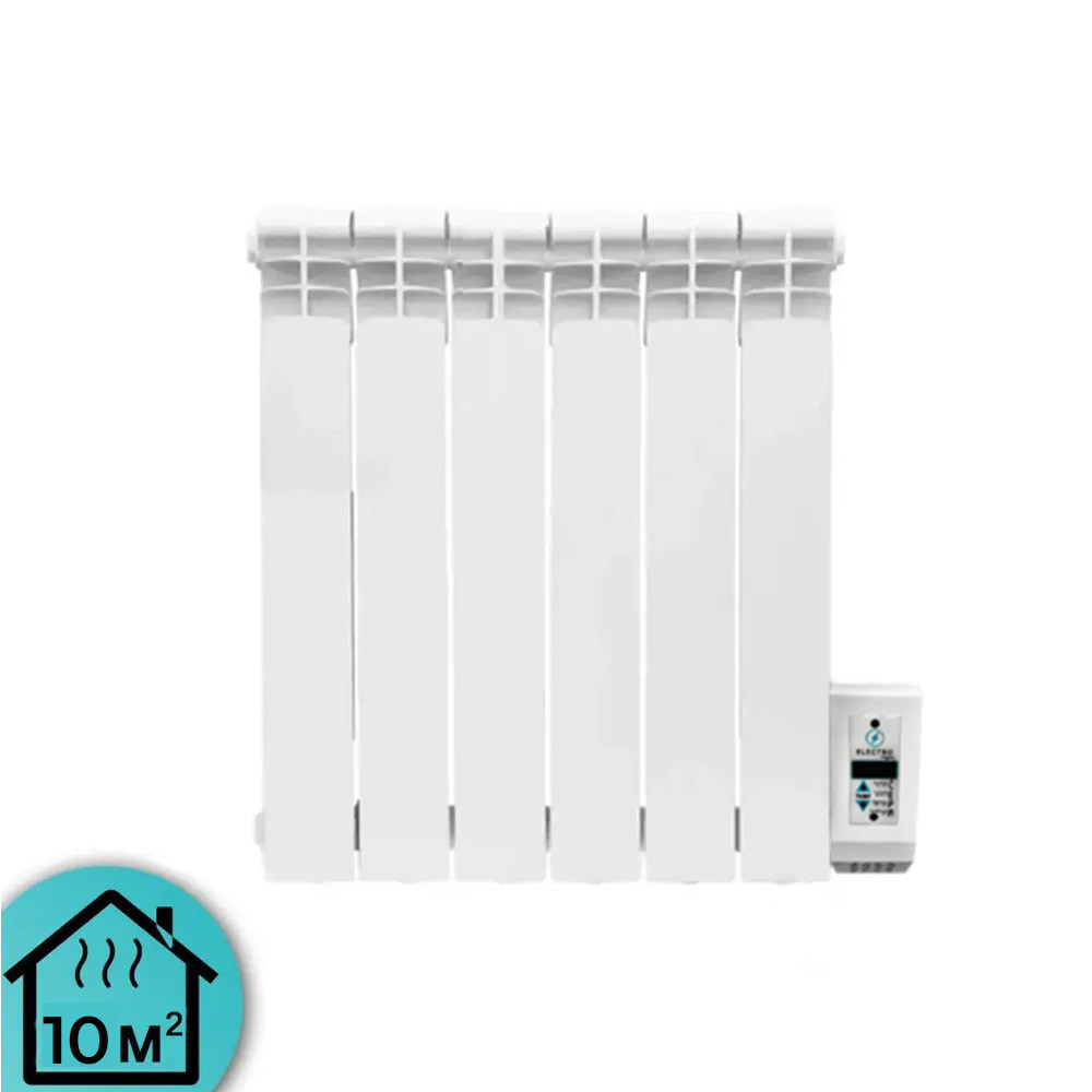 Електрорадіатор ELECTRO.6W+ плюс 500/100 (200Вт) Wi-Fi 650Вт з настінними кріпленнями