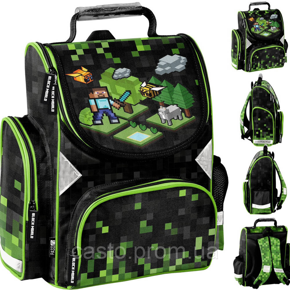 Рюкзак 5 предметів з останньої колекції Paso для хлопчика, який любить Minecraft. - фото 2 - id-p2062720634