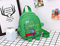Детский рюкзак с рисунком Динозавра (Зеленый)