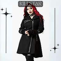 Оригинальное Демисезонное Пальто Killstar Лукреция Неформальный Стиль