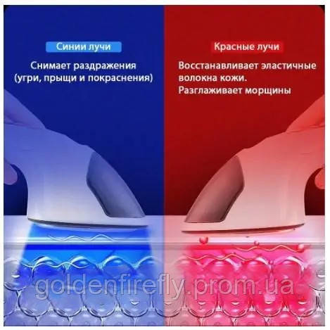 Увлажнитель массажер для лица Face Light Line Lifting Firming RF Beauty Instrument отпариватель skin LY-76 - фото 4 - id-p2062751163