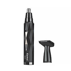 Електричний тример для носа вух храмів kemei km-6673 2 v 1