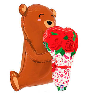 Повітряна кулька "Ведмедик", 54х64х38 см., Італія, фото 2