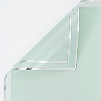 Плівка (калька) матова в листах "Блідо-зелена з срібною каймою 06", (58 см х 58 см) 5 листів