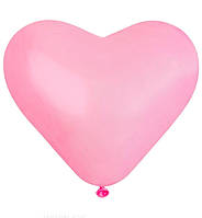 Воздушные шарики "Сердце", 5 шт, Италия, размер - 44 см, цвет - розовый