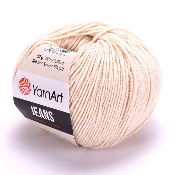 Пряжа YarnArt Jeans, Парне молоко №05, (Ярнарт Джинс) 50гр., 160м. нитки для в'язання