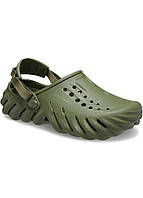 Кроксы оригинал шлепки сабо клоги хаки зеленые Crocs Echo Clog Army