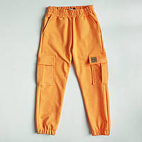 Штани для дівчинки з кишенями вільні трикотажні, Flap SmileTime