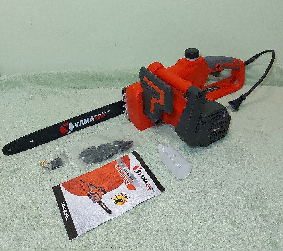 Електропила YAMA MOTO ECS-2750 (Потужність 2750Вт, Шина 405мм, Бічний двигун), фото 1