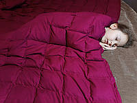 Двуспальное большое одеяло утяжеленное. 215х240см, 13кг, с наполнителем из гречневой лузги (шелухи).