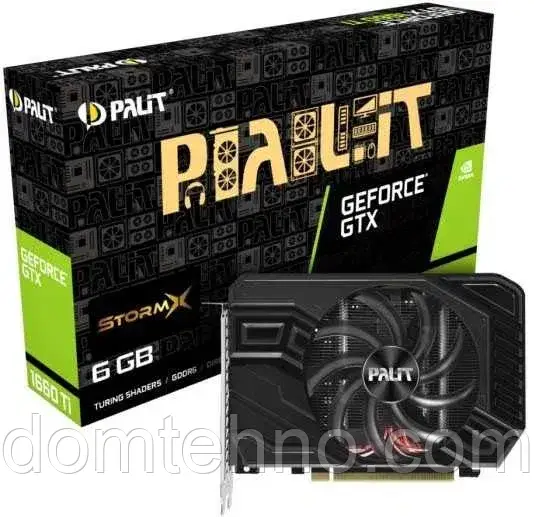 Відеокарта Palit GeForce GTX 1660 Ti StormX NE6166T018J9-161F