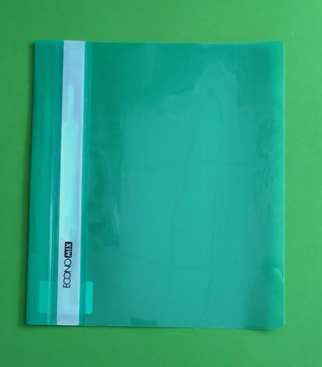 Канц Скоросшиватель пластик глянець "Б/ПЕРФ Еconom" /Е31507-04/ А5 зелений (10)