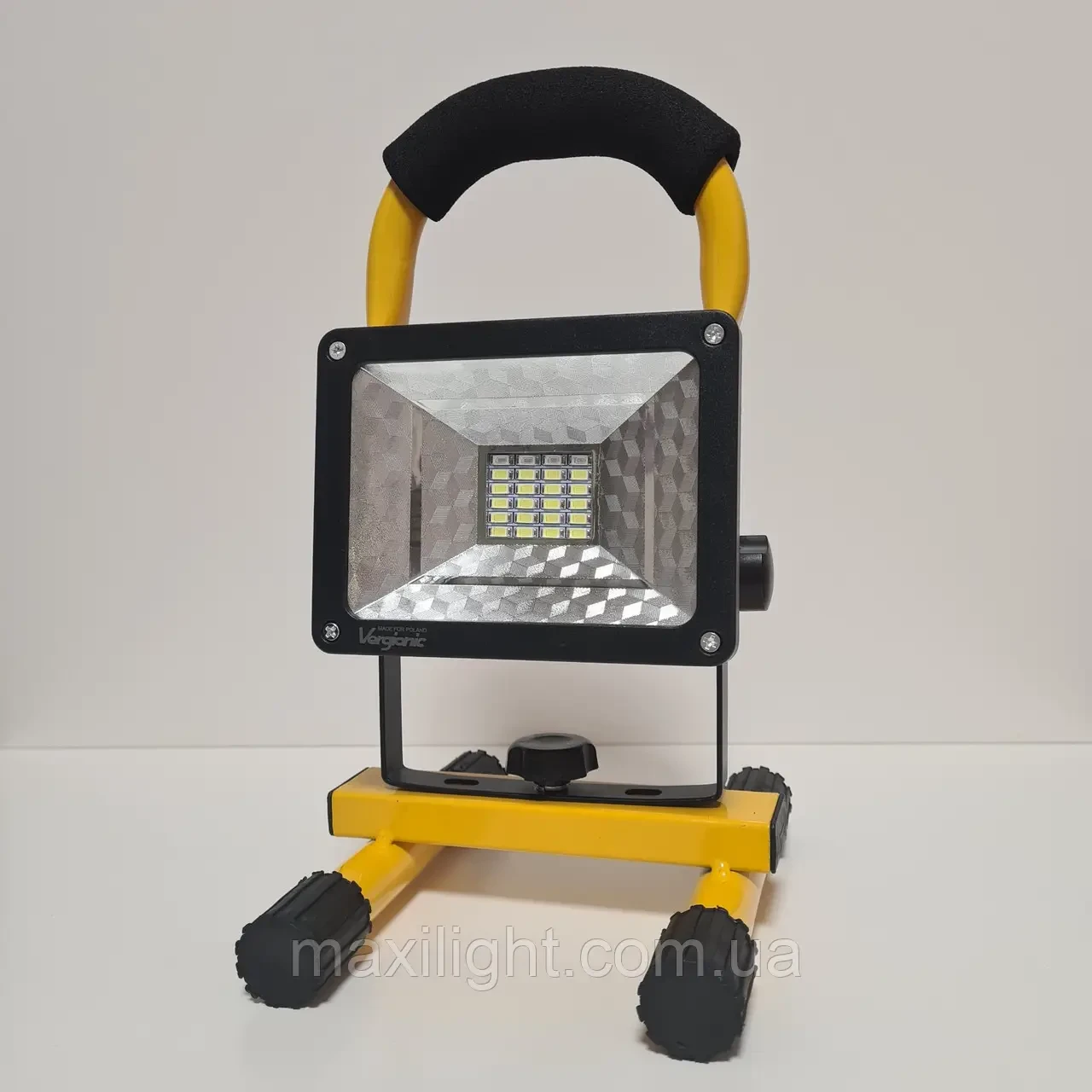 Акумуляторний LED прожектор ліхтар 30W 6000K IP54 Vergionic LED FLOOD LIGHT Outdoor, фото 1