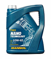Полусинтетическое моторное масло Mannol Nano Technology 10W40 SM/CF 4L