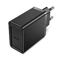 Сетевое зарядное устройство Vention 1-port USB-C Wall Charger(20W) EU-Plug Black FADB0-EU