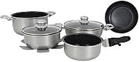 Набор посуды Gimex Cookware Set induction 8 предметів Silver (DAS302021)