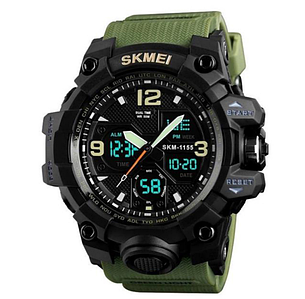 Годинник наручний 1155BAG SKMEI, ARMY GREEN, 9290