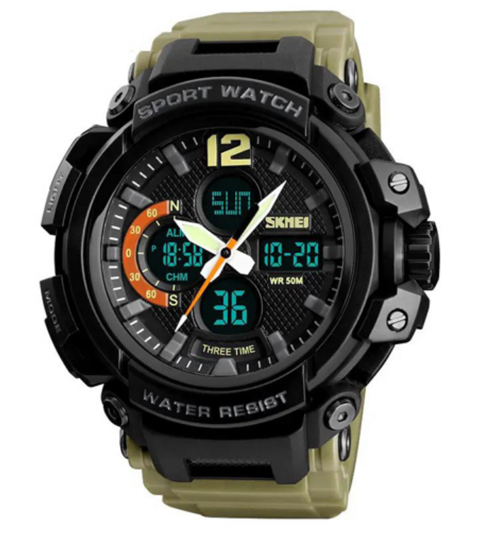 Годинник наручний 1343KH SKMEI, KHAKI, 9746, фото 1