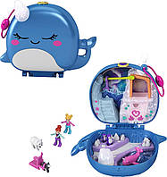 Игровой набор Polly Pocket Freezin' Fun Narwhal Сумочка Полли Покет Ледовое развлечение нарвалов