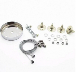 Кріплення для LED панелей (4 тросика+кріплення до стелі) LM416