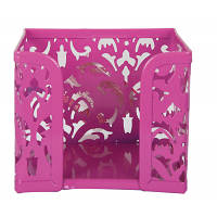 Оригінал! Подставка-куб для писем и бумаг Buromax BAROCCO, металлический, розовый (BM.6216-10) | T2TV.com.ua