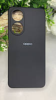 Чехол накладка бампер Oppo A98 Silicon cover case Full for Oppo A98 Black