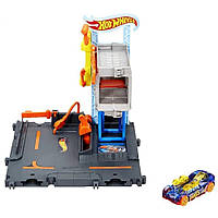 Hot Wheels City Downtown Repair Station Трек Хот Вилс Игровой набор Центральная СТО с автомобилем 1:64