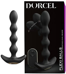 Анальний вібратор-буси Dorcel FLEXI BALLS, гнучке дуло, пульт ДК 777shop.com.ua