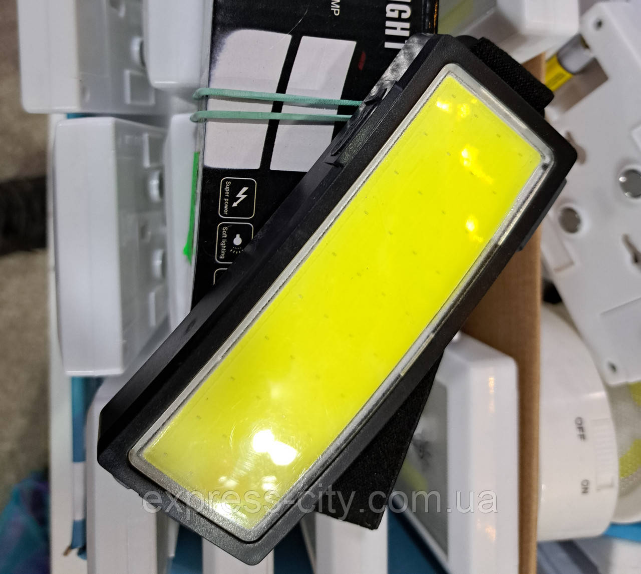 Ліхтар налобний акумуляторний світлодіодний потужний, фото 1