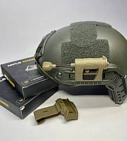 Фонарь на шлем каску военный Fast армейский MPLS Боковой фонарь для шлема Налобный + Батарейка
