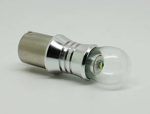 Светодиодная автолампа 1157 - P21/5W - BAU15d, 5W (220Lm) CREE-A5 двухконтактная красная