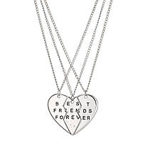 Кулон для трьох подруг Best Friends Forever. Потрійні кулони для трьох найкращих друзів. Підвіски для трьох біжутерія, фото 3