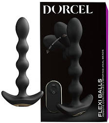 Анальний вібратор-намисто Dorcel FLEXI BALLS, гнучкий стовбур, пульт ДК 777Store.com.ua