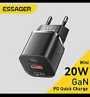 Зарядний пристрій QC 3.0 PD 3.0. 20Wt Essager Type C, USB