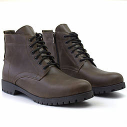 Коричневі шкіряні чоловічі черевики ручної роботи зі шкіри великий розмір Rosso Avangard Ultimate Crazy Brown BS