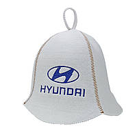 Банная шапка Luxyart "Hyundai", искусственный фетр, белый (LA-909) gr