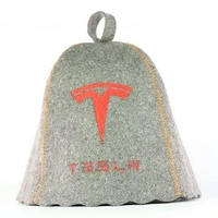 Банна шапка Luxyart "Tesla", натуральна повсть, сірий (LA-956) gr