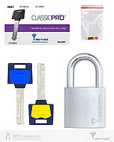 Замок навесной MUL-T-LOCK g55 ClassicPro 4867 2key dnd_blue_ins nr_shackle 50мм 10мм box_m