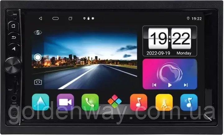 Автомагнітола 2 DIN Sigma CP-4060 DSP 7" екран IPS 2/32 ГБ 8 ядер Android 10 4G WiFi Apple CarPlay AndroidAuto