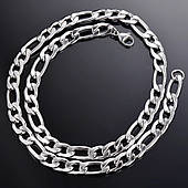 Ланцюжок з нержавіючої сталі Stainless Steel, розмір 60см*6мм. Медична сталь, код: 1563