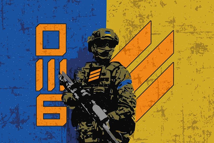 Прапор 3 ОШБр 2 ЗСУ «Військовий ЗСУ» 1 (аналог)
