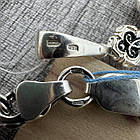 Красивий хрест та ланцюжок чоловічий комплект срібло 925 проба, фото 8