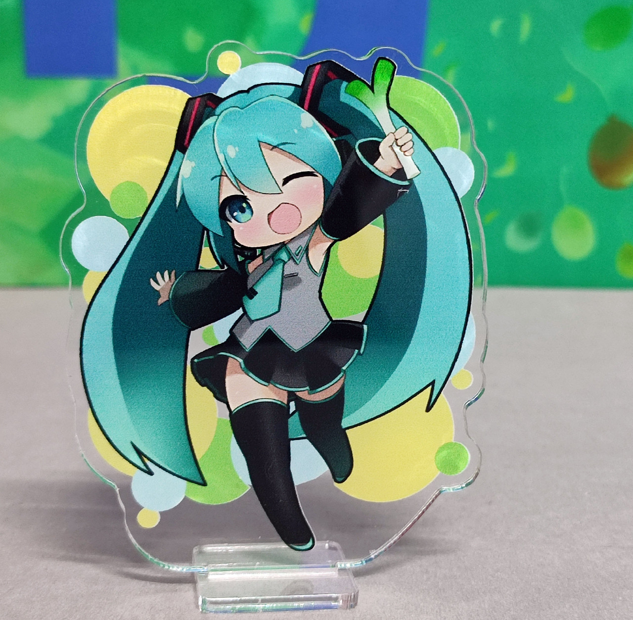 Акрилова статуетка Міку Хатсуне (10 см) / Miku Hatsune  / Секай проєкт