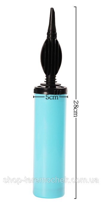 Насос для надування латексних та фольгованих куль, насос ручний двоходовий для кульок, фото 1