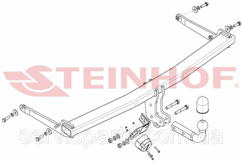 Польский фаркоп Audi Q2 2016- - фото 2 - id-p2062861614