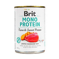 Влажный корм Brit Mono Protein Tuna & Sweet Potato для собак с тунцом и бататом 400 г